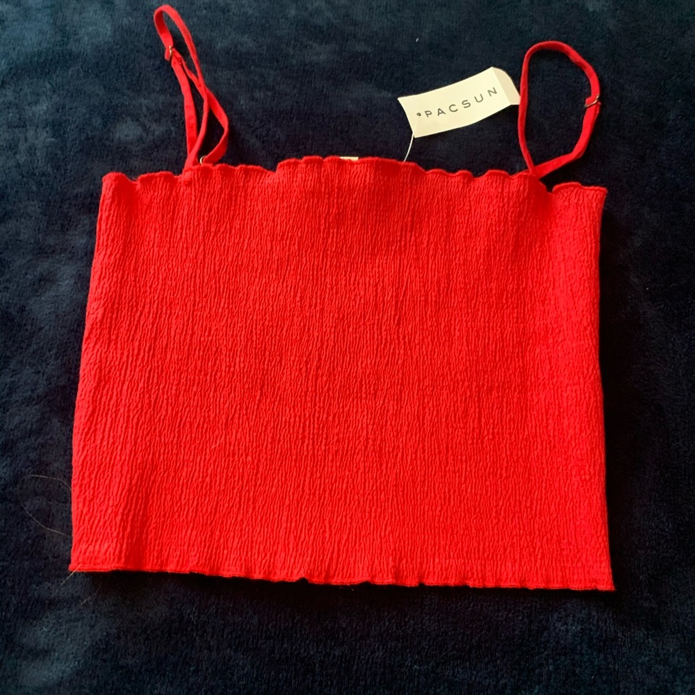 PacSun red crop top